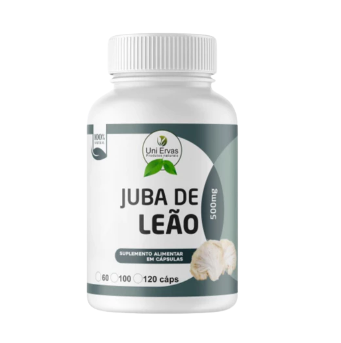 Cogumelo / Juba de Leão / 120 cps / 500mg - Energia e disposição