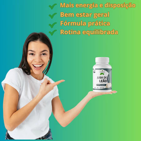 Cogumelo / Juba de Leão / 120 cps / 500mg - Energia e disposição